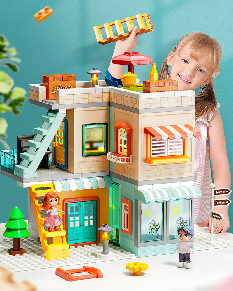 Large building block houses for kids | Easy building & play