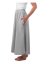 Long skirt with pockets Linda, grey melange