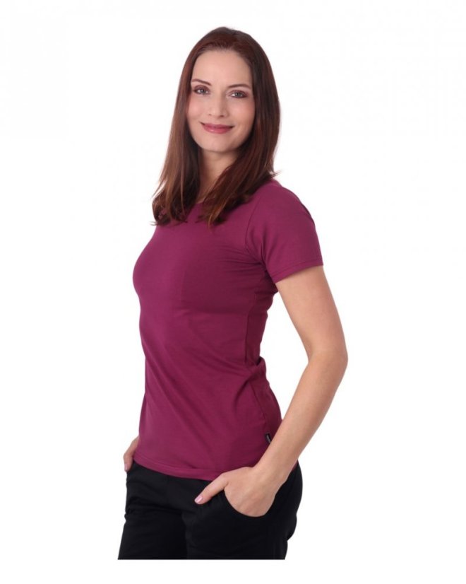 Dámske tričko Natália, krátky rukáv, cyklámen