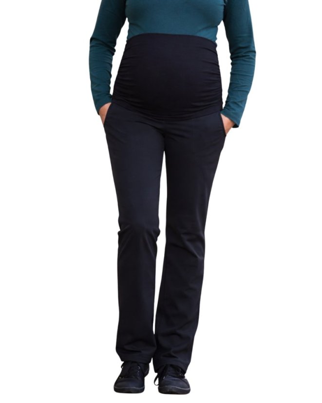 Zimné tehotenské softshellové nohavice Elske, čierne