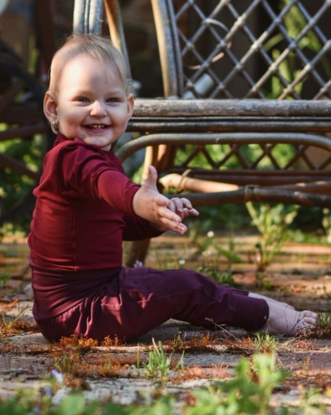 Body für Babys, weinrot - Größe: 98