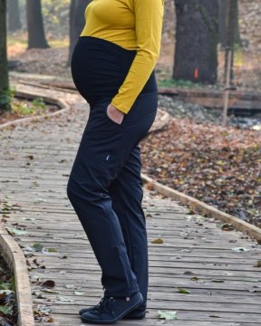 Těhotenské softshellové kalhoty - Velikost - 40 normální délka