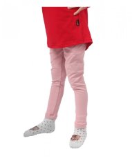 Warm children´s leggings, powder rose