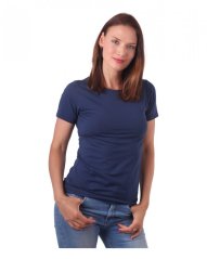 Women’s T-shirt Natalie, short sleeves, jeans blue
