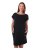 Damen Baumwoll Oversized Kleid mit Taschen Zoe, schwarz