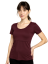 Tričko na dojčenie Katarína, krátky rukáv – bordo