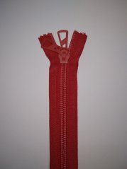 Zipper 25 cm, red