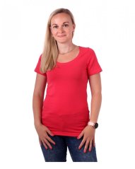 Women’s T-shirt Brigita, short sleeves, salmon pink