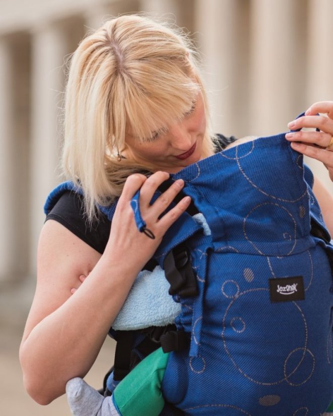 Ergonomische Babytrage für Neugeborene, blau