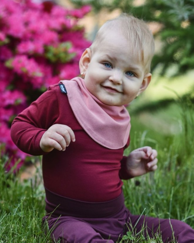 Baby Dribble Lätzchen, altrosa