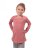 Girls’ T-shirt, long sleeve, old pink