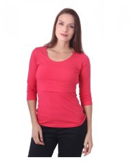 Breast-feeding T-shirt 01 Katerina, 3/4 sleeves, SALMON PINK