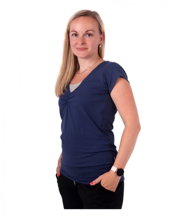 Breast-feeding T-shirt Lea, short sleeves, jeans