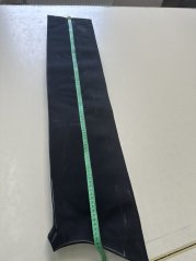 Zbytky elastického zimního softshellu, kusy 20x92 cm, celkem 1,32 kg