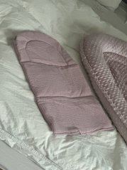 Baby mat for nest or stroller, powder pink