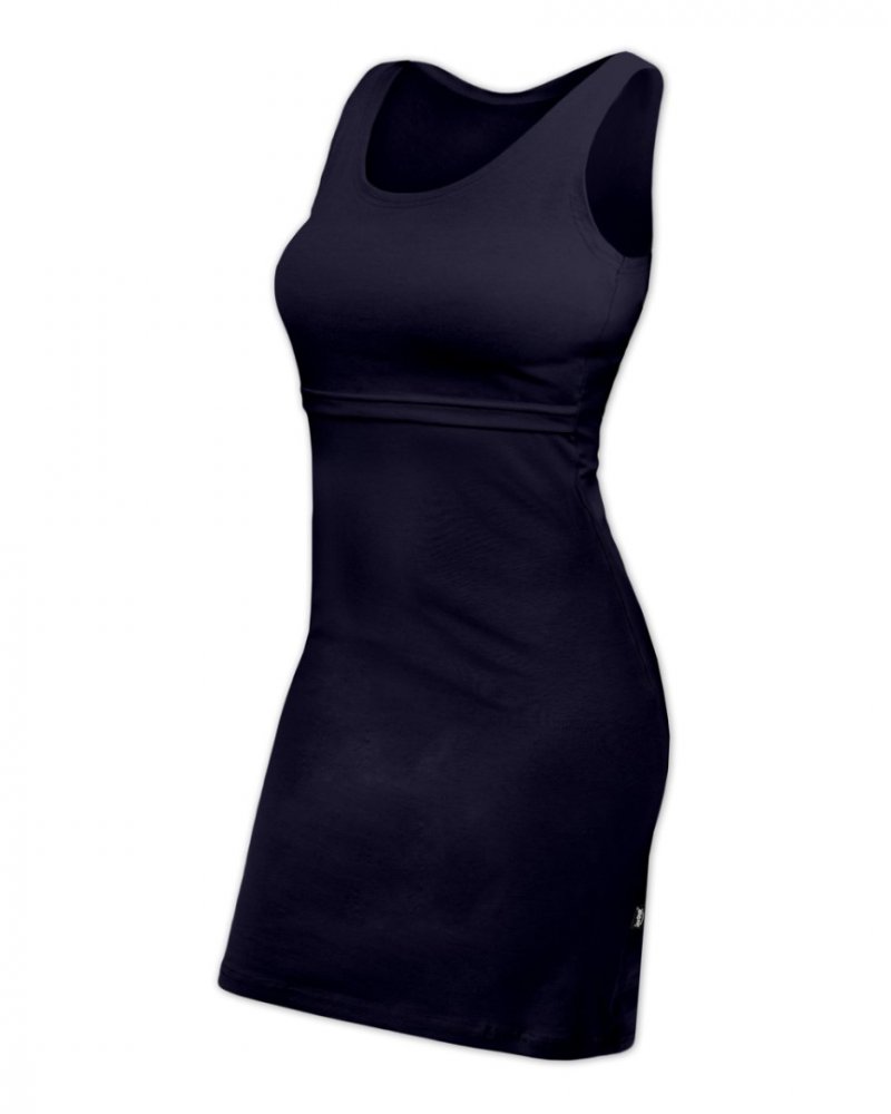 E-shop Jožánek Šaty na dojčenie Elena, bez rukávov, tmavo modré L/XL