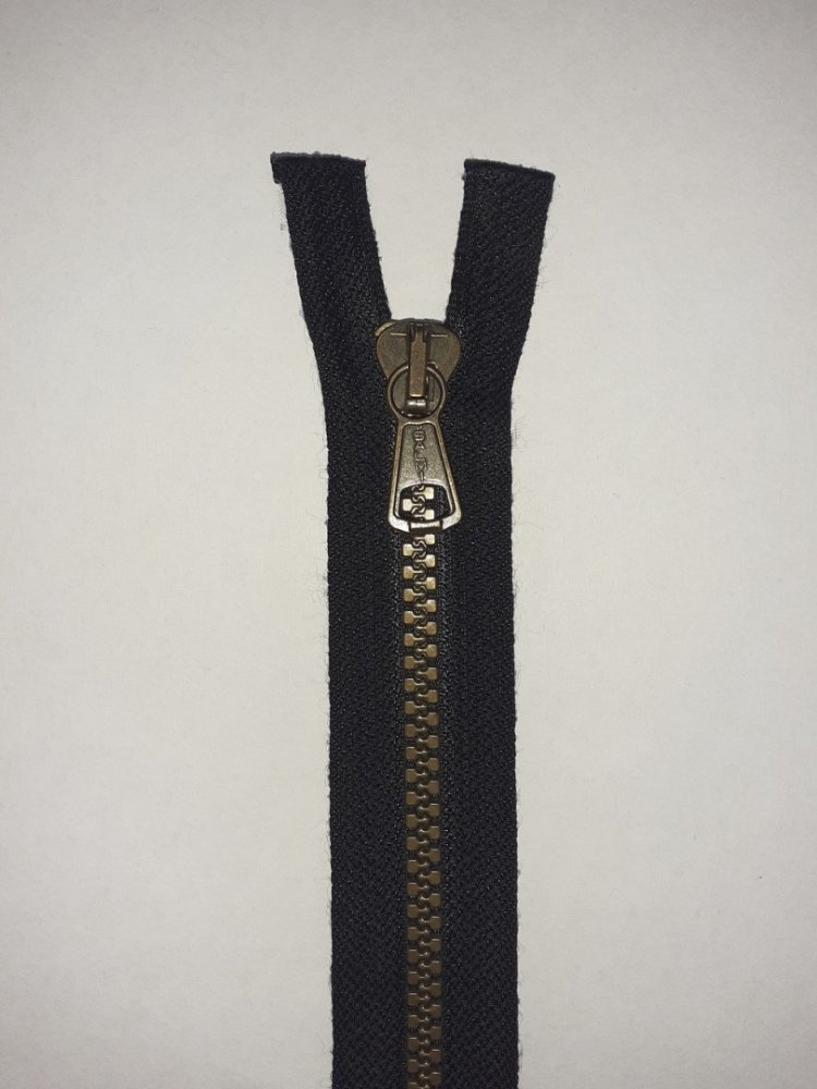 E-shop Zips 90cm kostený, čierny+bronz 16 cm