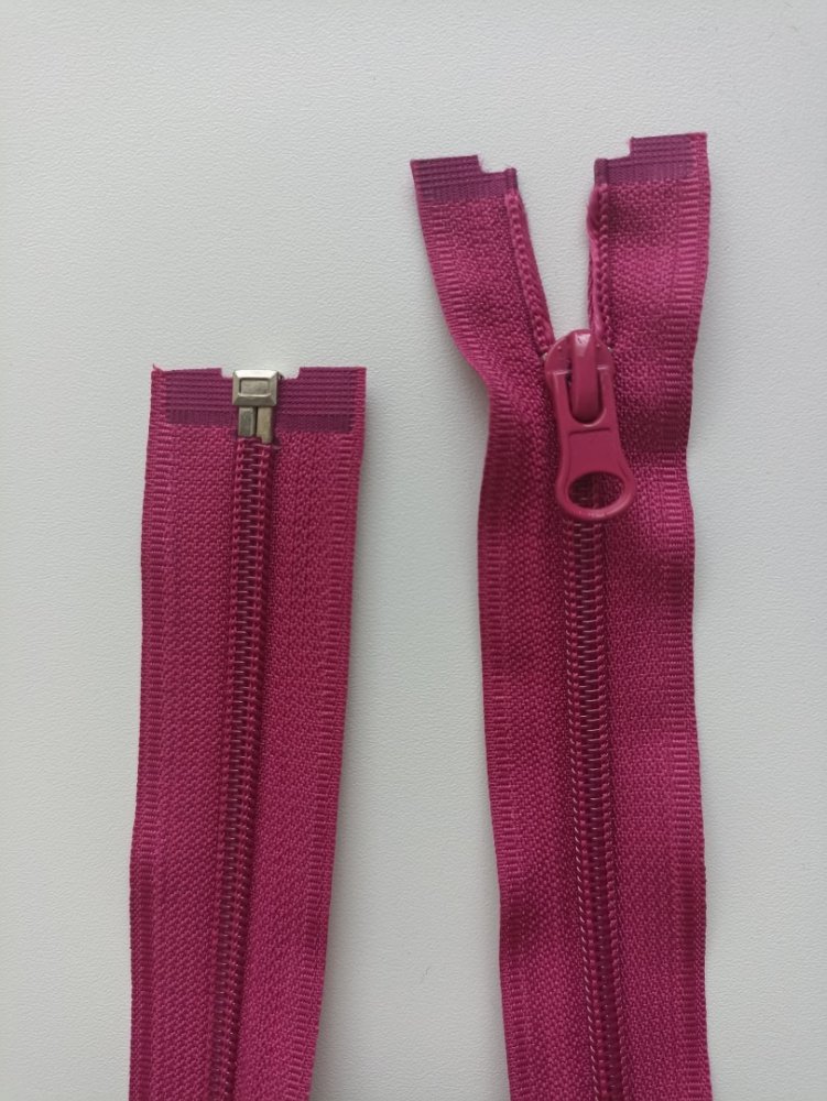E-shop Zips špirálový 6mm, tmavo ružový, RÔZNE DĹŽKY 35