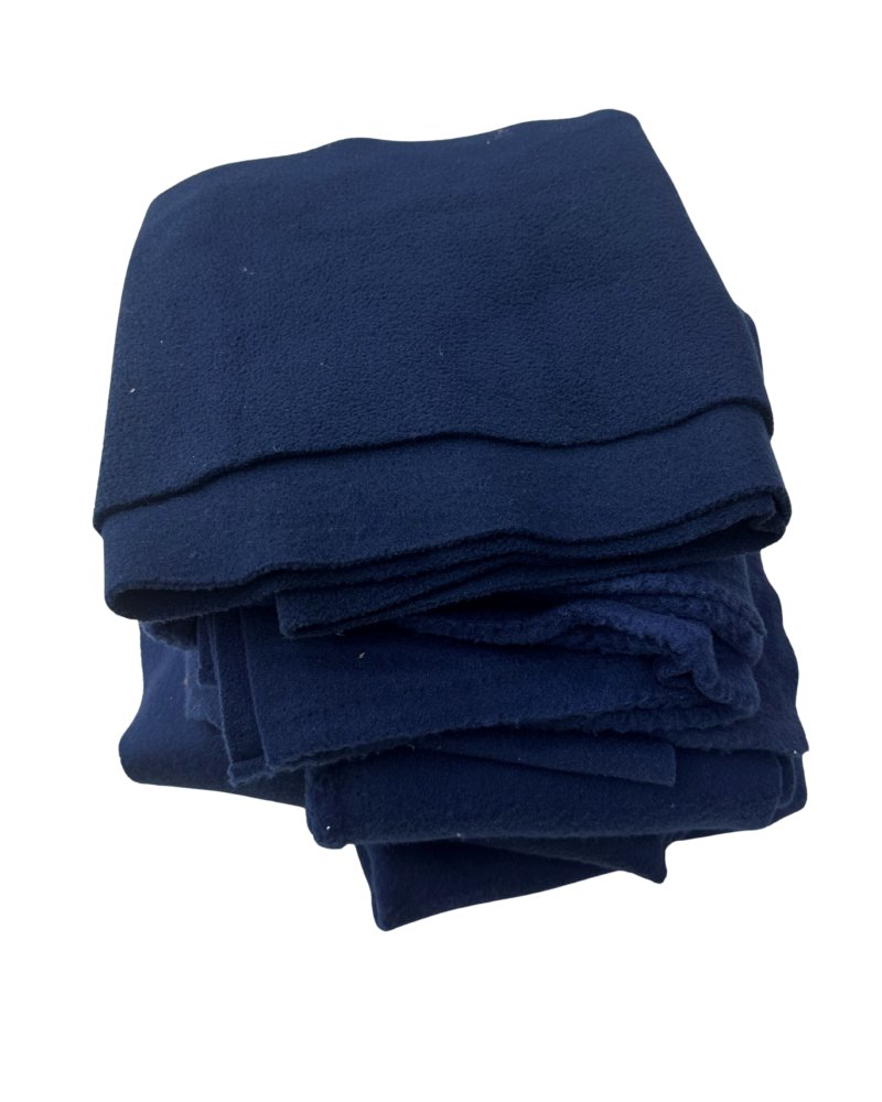E-shop Zvyšky látok, PROSTRIEHY, fleece 0,5 kg tmavo modrý